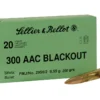 300 AAC Blackout Subsonic 200 Grain Full Metal Jacket ammo