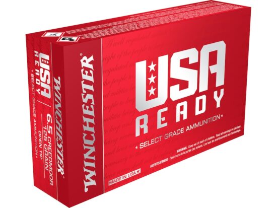 Winchester USA Ready Ammunition 6.5 Creedmoor 125 Grain Open Tip