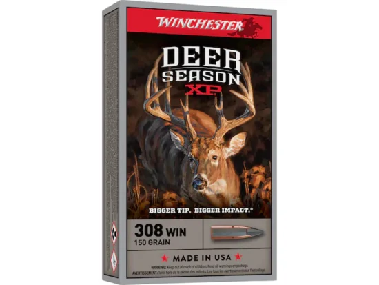 Winchester Deer Season XP Ammunition 308 Winchester 150 Grain Extreme Point Polymer Tip Box of 20