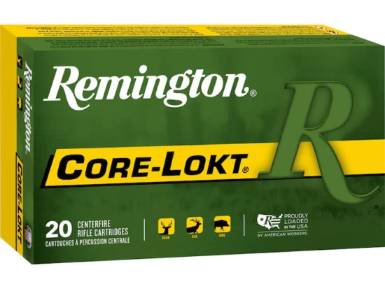Remington Core-Lokt Ammunition 30-06 Springfield 180 Grain Core-Lokt Soft Point