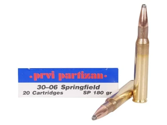 Prvi Partizan Ammunition 30-06 Springfield 180 Grain Soft Point